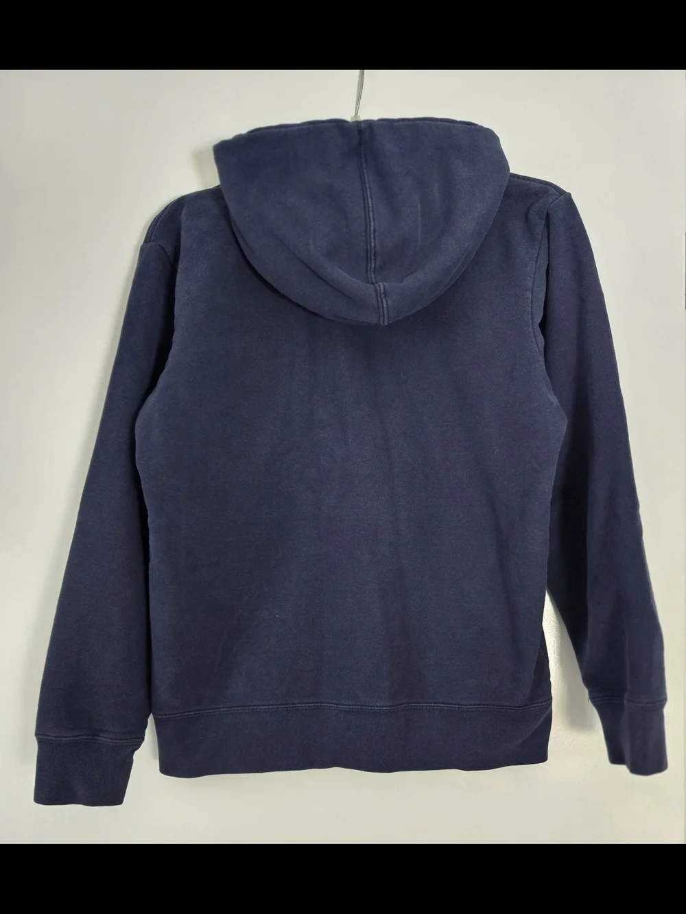 The North Face Men's Blue Full Zip Hoodie Pockets Logo M